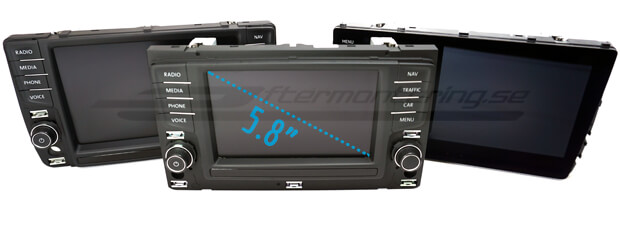 Volkswagen navigation Discover Media 6.5 inch display removal replace